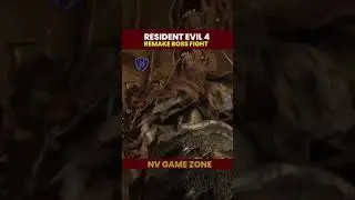 Resident Evil 4 Remake Boss fight | NV Game Zone | #shorts