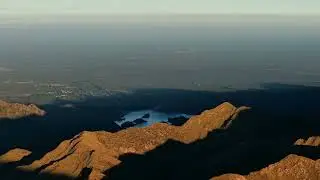 Avistamiento del Dique embalse Nogoli desde alturas de la RP41