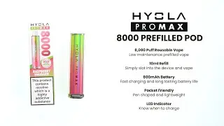 Hyola Pro Max 8000 Prefilled Pod Kit Unboxing & Setup
