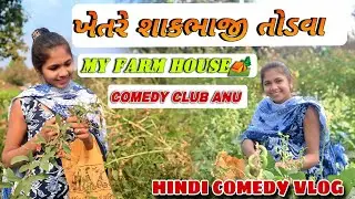 ખેતરે શાકભાજી તોડવા | My Farm House 🏕 | HINDI COMEDY VLOG | ANU VLOG