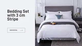 Eston Hotel Bedding Set in 3cm Stripe