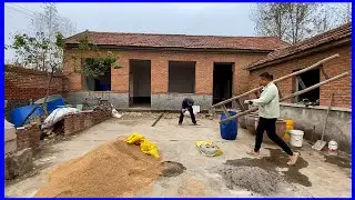 Renovate the old messy house with the garden