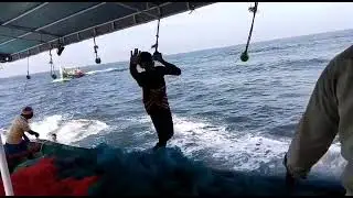 fishing accident  video kerala #dangerous #fishingaccident #riskjob #fishing