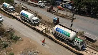 'Oxygen trains' travel across India as country struggles with supplies for Covid patients
