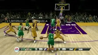 NBA LIVE 09 Boston Celtics vs Los Angeles Lakers Gameplay [PS2] Max Quality