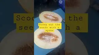 How to cut yellow honeydew (canary) melon