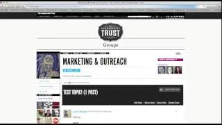 How to Post in a Group on The Cooperative Trust Site