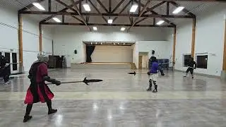 Tosetti Institute | polearm sparring me vs lee