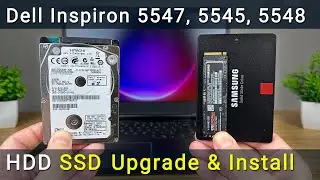 Замена и установка SSD или жестки диск в ноутбук Dell Inspiron 5547, 5545, 5548