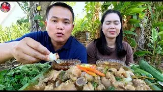 ต้มเอ็นแก้วแจ่วบี มะระบี้นกกรอบๆ ซดฮ้อนๆ กรุบๆ แซ่บจ้วดสุดยอดคักคือเก่า