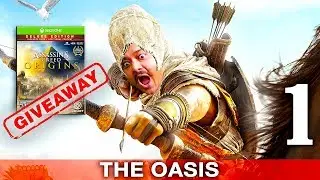 ASSASSIN'S CREED: ORIGINS GIVEAWAY+Hindi Gameplay Walkthrough #01 -  THE OASIS [XBOX One 1080P HD]