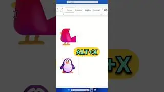 Ms Word Symbol Shortcut | Bird And Penguin Logo #keyboardshortcuts #microsoft #shorts #shortsvideo