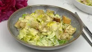 Quick & Easy Caesar Salad with the Best Homemade Dressing