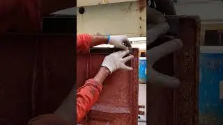 Hatch access rubber packing changing processes #viral #shortvideo #ship #sealife #bulkcarrier