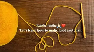 Learning crochet, one stitch at a time 🧶🧶Radhe Loops 