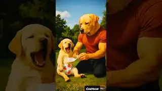 The dog was injected and the alien started coming out of its stomach. #shorts #ai#puppy #dog