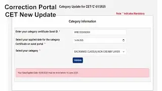 HSSC  CET Correction Portal Open Problem All Solution | HSSC CET Correction Portal Problem | #2025