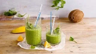 Alpro Recipe - Coconut  & Spinach Smoothie
