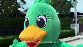 Wearable plush inflatable duck mascot costume🎉