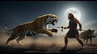 Woman's Last Stand | Saber-Tooth Tiger and Prehistoric Hunters Close In