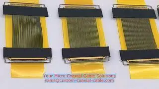 color-coded kitting labels micro-coaxial cable I-PEX 20373-R20T-00 hirose micro coax cable 0.3 mm pi