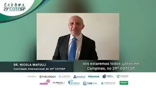 Nicola Mafulli - convidado internacional do 29&ordm; COTESP