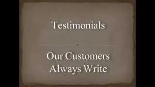 Tupper's Team - Our Customers Always Write