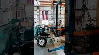 1957 GMC Engine is out, finally #automobile #shop #idaho #fabrication