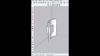 How to cut a curved wall in SketchUp #sketchup