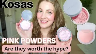 Kosas Cloud Set Brightening Powder Review & Demo | Pressed & Loose Powder In The Shade Candy