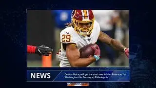 Derrius Guice Gets The Start Over Adrian Peterson