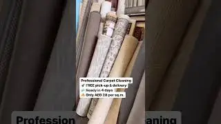 Professional carpet cleaning in Dubai