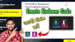 Free Fire Emote Redeem Code 😍 | FFCO Redeem Code