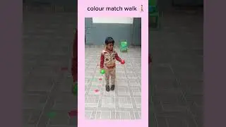 Colour match and walk 🔴🟢 activity#colourmatch #activity # 