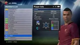 PES 2016 AS ROMA PLAYER FACES!!!