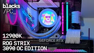 blacks PC // build _ Intel i9-12900K / ROG RTX3090 / NZXT H710