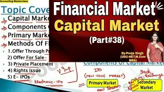 Financial Market | Capital Market | Primary Market | Secondary Market | Class 12 | BBA | B.Com | MBA