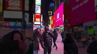 Прогулка по Нью-Йорку #nyc #Снежнаязима #nycnight #путешествие #исследование