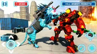 Lion Robot Transform War : Light Bike Robot Games Android Game