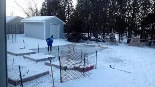 Back yard rink project 2014-2015
