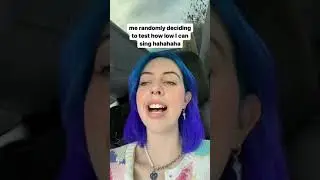 Dani Calleiro (Cimorelli) Testing Her Vocal Range By Singing Low Notes (E4-A#2)