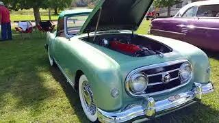 1953 VERDE TENUE GREEN METALLIC NASH HEALEY ROADSTER CONVERTIBLE