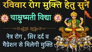 चाक्षुषी विद्या चमत्कारी उपाय! रविवार कष्ट नाश हेतु सुनें! स्तोत्र साधक 