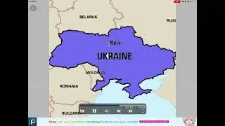 Drawing Ukraine 🇺🇦 Flag Map/Малювання карти прапора України