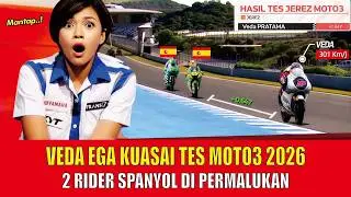 Paddock MotoGP GEMPAR! Veda Ega Pratama Jadi Yang Tercepat di Tes Moto3 2026