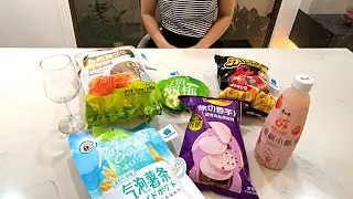 Trying unique Taiwan Snacks