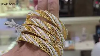 22 karat gold bangles new designs with enamel 