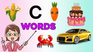 Words That Start with Letter Cc | 'c' letter words | c letter words for kids | initial sounds