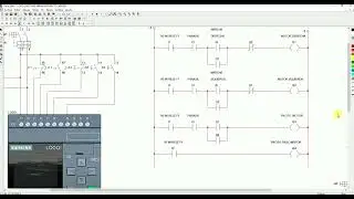 INVERSION DE GIRO  DE MOTOR TRIFASICO CON LOGO  EN CADE SIMU LENGUAJE  LADDER