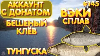 Аккаунт с донатом #145 | Бешеный клёв Тунгуска | ВЭКИ сплав | прокачка спиннинга | Русская Рыбалка 4